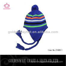 professional ski earflaps knitted hats winter warm cheap for christmas festival with custom design logo